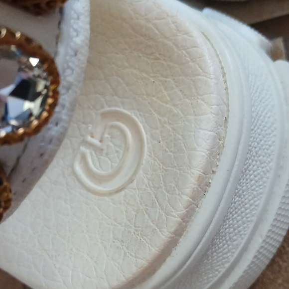 Gucci Leather and mesh sandal with crystals size 39 - Picture 10 of 11